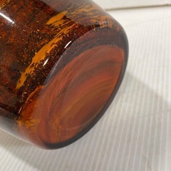 マルテイグラス ガラス 花瓶 花器 置物 マーブル グラデーション レトロの画像