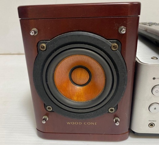 訳あり ビクター EX-AK1 ウッドコーン DVD ミニコンポ 音響機器