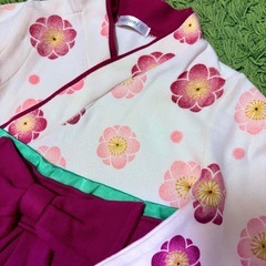 🌸🧸思い出の瞬間をもっと可愛く…✨trefiori 袴風ベビーロンパース 80cm 女の子🫧お誕生日・お餅背負い・お正月・入園行事まで大活躍のとっておきの1着💎🌸の画像