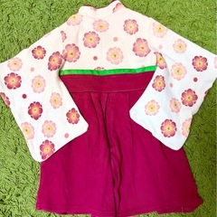 🌸🧸思い出の瞬間をもっと可愛く…✨trefiori 袴風ベビーロンパース 80cm 女の子🫧お誕生日・お餅背負い・お正月・入園行事まで大活躍のとっておきの1着💎🌸の画像