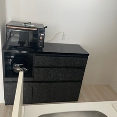 キッチンカウンター　レンジ台　収納の画像