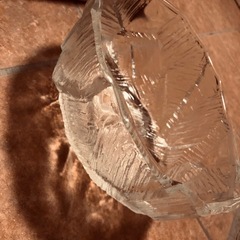 昭和レトロ　ガラスのサラダボウル大の画像