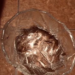 昭和レトロ　ガラスのサラダボウル大の画像