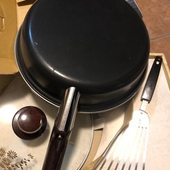 昭和レトロ　ホーローフライパンの画像