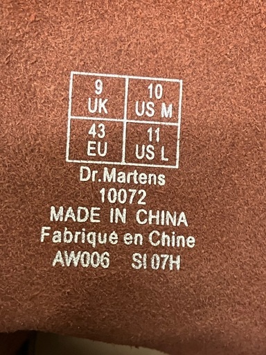 Dr.Martens 1460 8ホールブーツチェリーレッド