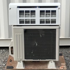 取付け可 ! !◇富士通 エアコン 6畳用 2017年 ノクリア 内部クリーン100V お掃除機能 AS-R22G 高圧洗浄済み！保証付き ! !の画像