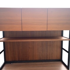 unico ウニコ HOXTON ホクストンレンジボード 食器棚オークxアイアンの画像