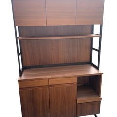 unico ウニコ HOXTON ホクストンレンジボード 食器棚オークxアイアンの画像