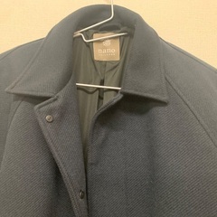 【新品タグ付き nano・universe ナノユニバース テックカルゼバルカラーコート ネイビーSサイズメンズステンカラー 674-9211004の画像