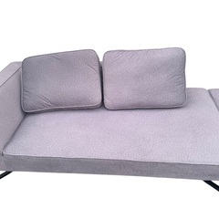 美品】UNKOCHAN ファブリックカウチソファ オットマン付き の画像