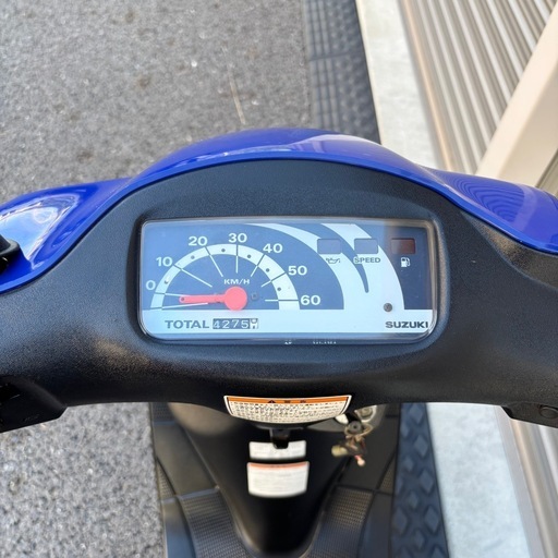 4354.高馬力2スト　レッツII バッテリー、ミラー新品　サイスタ付属　千葉県柏市　即日配送、自走引き取りも可能