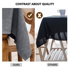 テーブルクロス テーブルカバー 無地 防水マット 食卓カバー 長方形テーブル  (ダークグレー 140x180cm)の画像