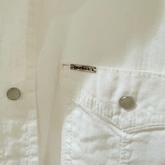 🌟💥DIESEL メンズS ホワイト ウエスタンシャツ💥🌟  古着男子必見！白が映える無骨×上品な名品🤍🔥着回し無限大でデニム・スニーカー・ブーツとも相性抜群💎🖤の画像