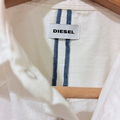 🌟💥DIESEL メンズS ホワイト ウエスタンシャツ💥🌟  古着男子必見！白が映える無骨×上品な名品🤍🔥着回し無限大でデニム・スニーカー・ブーツとも相性抜群💎🖤の画像