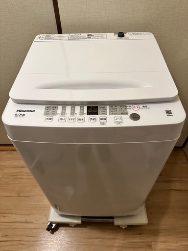 【美品】ハイセンス 洗濯機 HW-K60J 6.0kg