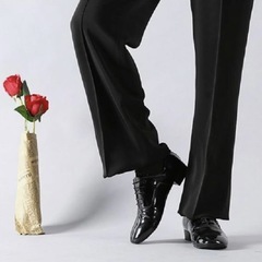 結婚式にも◎ エナメルシューズ メンズ ビジネス パーティなど 紐シューズの画像