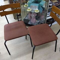 極上美品　定価1脚1万円以上　アイアンフレーム　天然木　高級　椅子　チェア　ダイニングテーブル　ダイニングチェアの画像