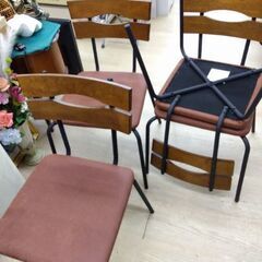 極上美品　定価1脚1万円以上　アイアンフレーム　天然木　高級　椅子　チェア　ダイニングテーブル　ダイニングチェアの画像