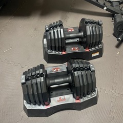 可変式ダンベルとインクラインベンチセットの画像