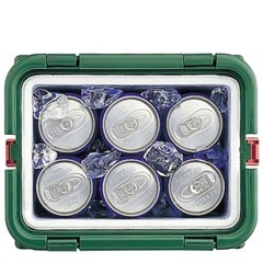 🌈タカハシ ポルカ テーブルクーラーボックス✨  運動会・ピクニック・海水浴に大活躍🌸缶も小物もスッキリ収納！テーブル付きで使いやすさ抜群🧸無料出品🎁の画像