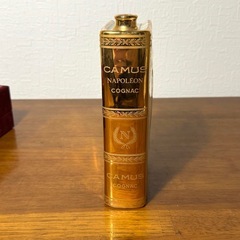 空瓶 CAMUS カミュ ナポレオン コニャック ブック ゴールドの画像