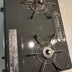 値下げしました！リンナイ 2口ガスコンロ【KSR562BKR】⭐︎グリル未使用⭐︎の画像