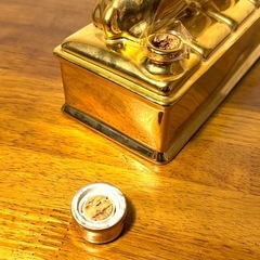 空瓶 EXTRA HINE COGNAC ハイン 鹿 金ボトル 金鹿の画像