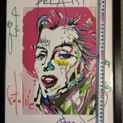 絵画（マリリン•モンロー）サイン入りの画像