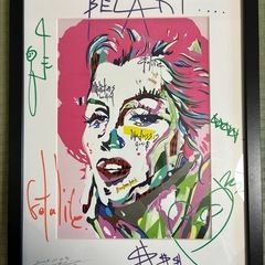 絵画（マリリン•モンロー）サイン入りの画像