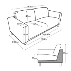 無印良品 2.5シーターソファの画像