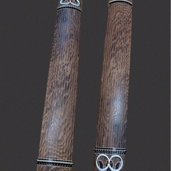 【上級品】上角 並甲 すだれ彫 口前装飾(在銘有) 蒔絵付 13絃 箏 琴の画像