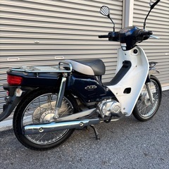 4357.４速セル付き　スーパーカブ50 バッテリー、ミラー新品　千葉県柏市　即日配送、自走引き取りも可能の画像