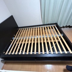 IKEA 収納付きダブルベッドの画像