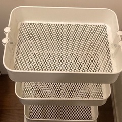 イケア　IKEA　RÅSKOG ロースコグ　キッチンワゴン ホワイト　HÖGSMA ホーグスマ付きの画像