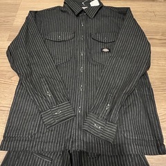 💡新品未使用💡Dickies 上下セット L グラファイト D-695 D-698 ストレッチワークウェア　タグ無しの画像