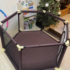 洗えるソフトベビーサークル 148cm 洗えるメッシュの画像