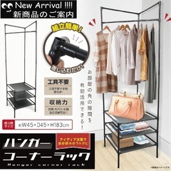 ハンガーコーナーラックの画像
