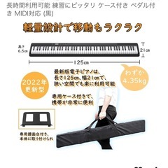 ポータブル電子ピアノの画像