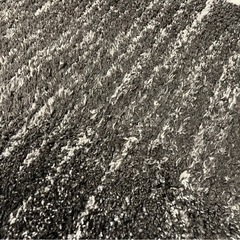 【LOWYA】シャギーラグ ウィルトン織 / Sサイズ・ブラックの画像