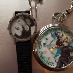 ジャンク市場　ファイナルファンタジーの　時計と　オマケの画像