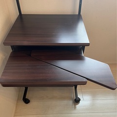 【都内引き取り限定】パソコンデスク/ハイタイプ【あげます】の画像