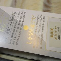 Aquqscutum アクアスキューダム　新品未使用　高級シール織綿毛布　シングル　ロゴ刺繍入りの画像