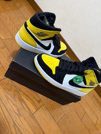 ナイキ NIKE Air Jordan 1 mid SE イエロートゥブラック  エアジョーダン1  AIR Air HIGH