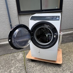 【美品】日立 BD-SG100EL-W ドラム式洗濯乾燥機 洗濯10kg 乾燥6kg の画像