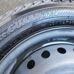 手渡し歓迎☆1本 155 65 14 鉄ホイール（ホンダ？）+スタッドレスの画像