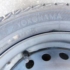 手渡し歓迎☆1本 155 65 14 鉄ホイール（ホンダ？）+スタッドレスの画像