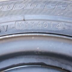 手渡し歓迎☆1本 155 65 14 鉄ホイール（ホンダ？）+スタッドレスの画像