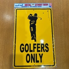 ゴルフ！ブリキ看板の画像