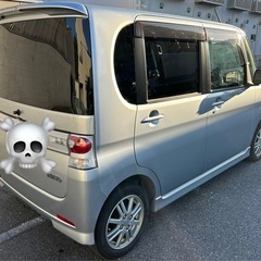 Ｌ375 タントカスタム シルバー 純正ナビ パワースライドetc..の画像