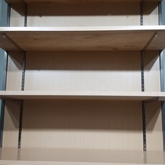 オープンシェルフ・５段棚・キャスター付き・木目棚・収納棚・0９の画像